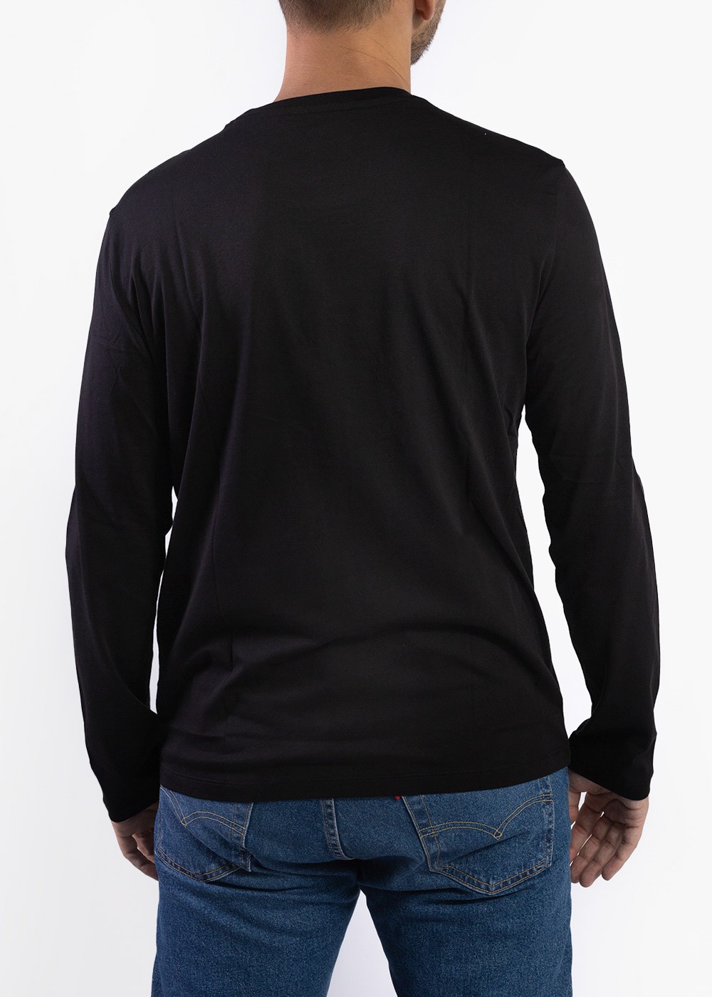 Herren Langarmshirt Schwarz Armani Exchange 8NZTCH Z8H4Z 1200