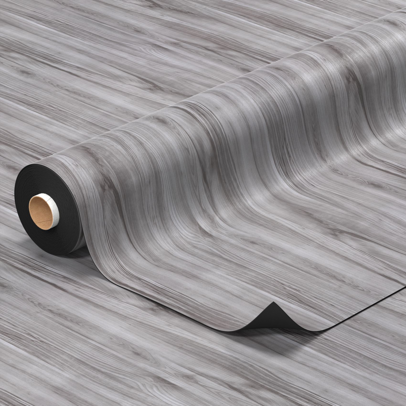 PVC Boden Bodenbelag Meterware Vinylboden Vinyl Bodenbelag Fußbodenbelag Holz Grau 140cm Breite 100 x 140 cm