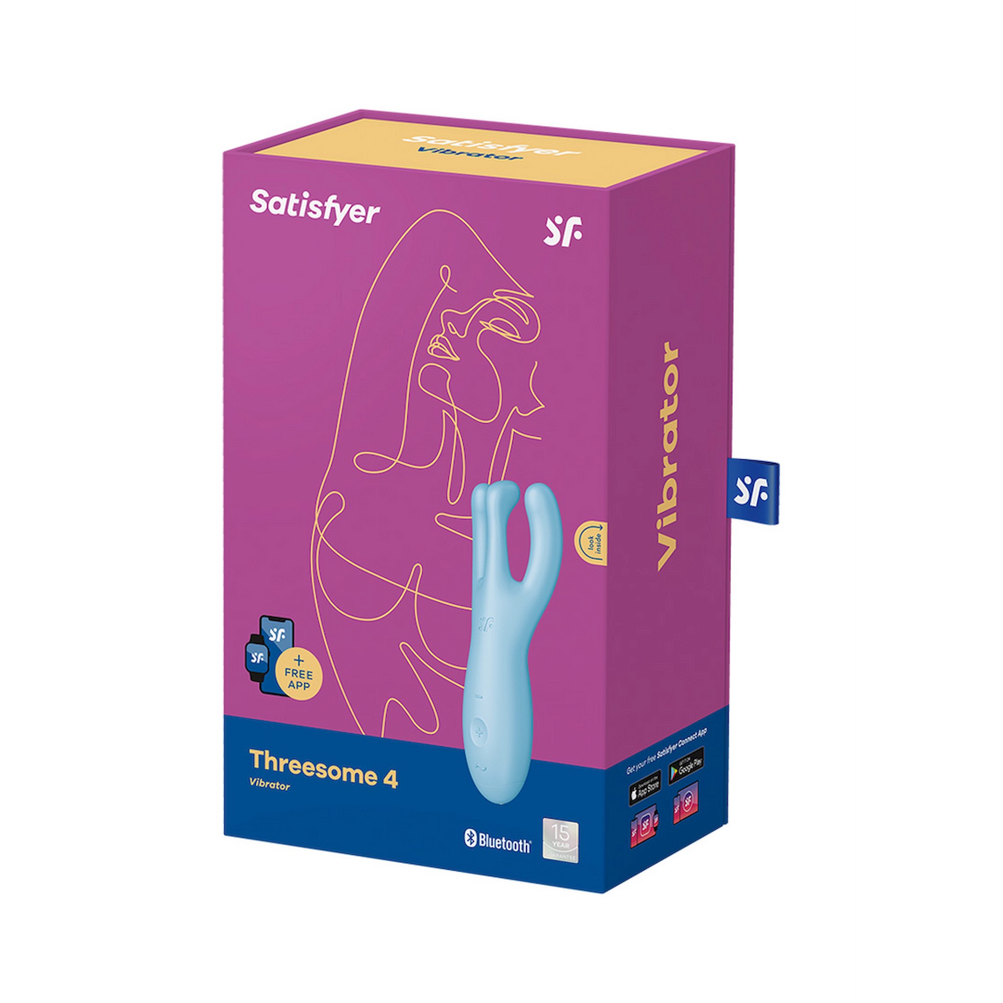 SATISFYER Vibrator Threesome 4 blue