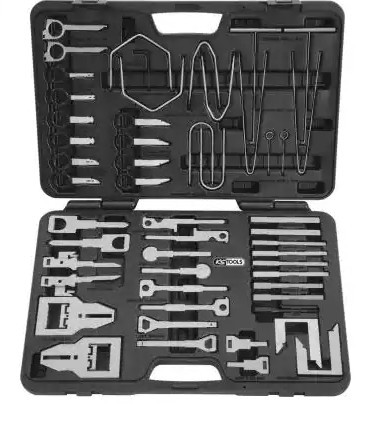 KS TOOLS 500.1380 Entriegelungswerkzeugsatz, Radio Anzahl Werkzeuge: 52, Gewicht: 1410g