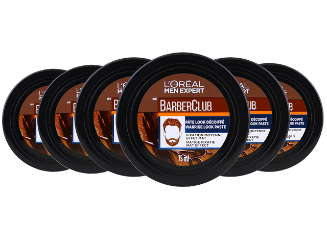 6x Pasta do stylizacji L'Oréal Paris Men Expert Barber Club | 75 ml