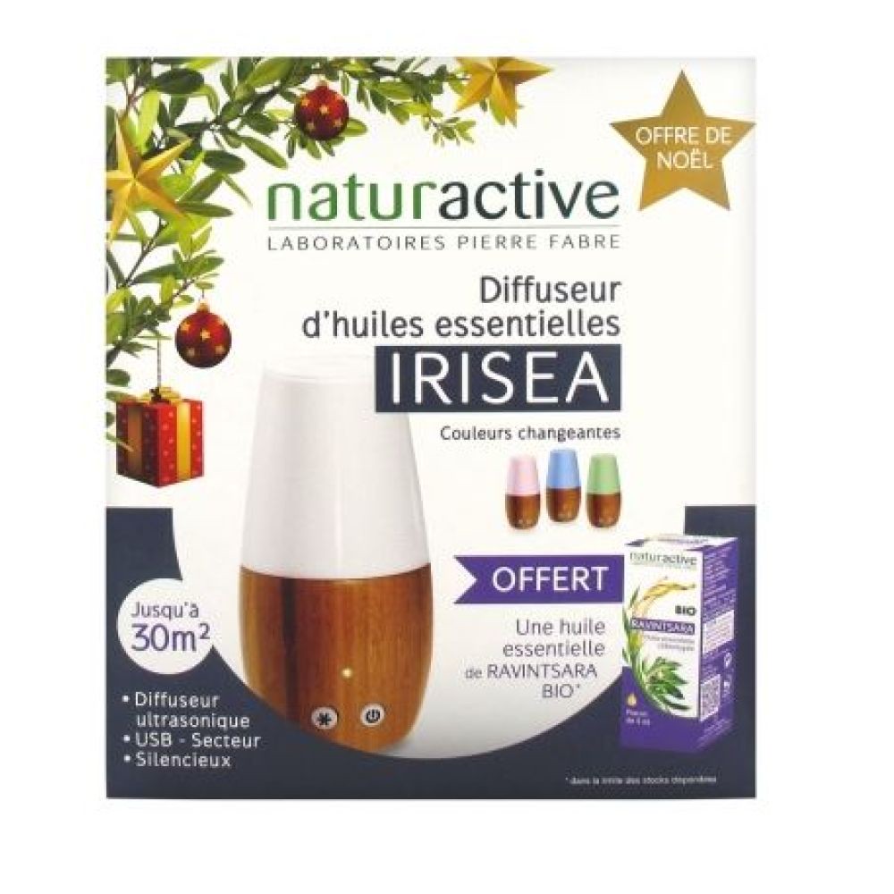 Naturactive Irisea Diffuser + 1 HE Ravintsara BIO 5ml FREE