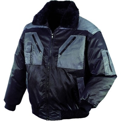 Piloten-Jacke OSLO 4170, schwarz/anthrazit, Größe S