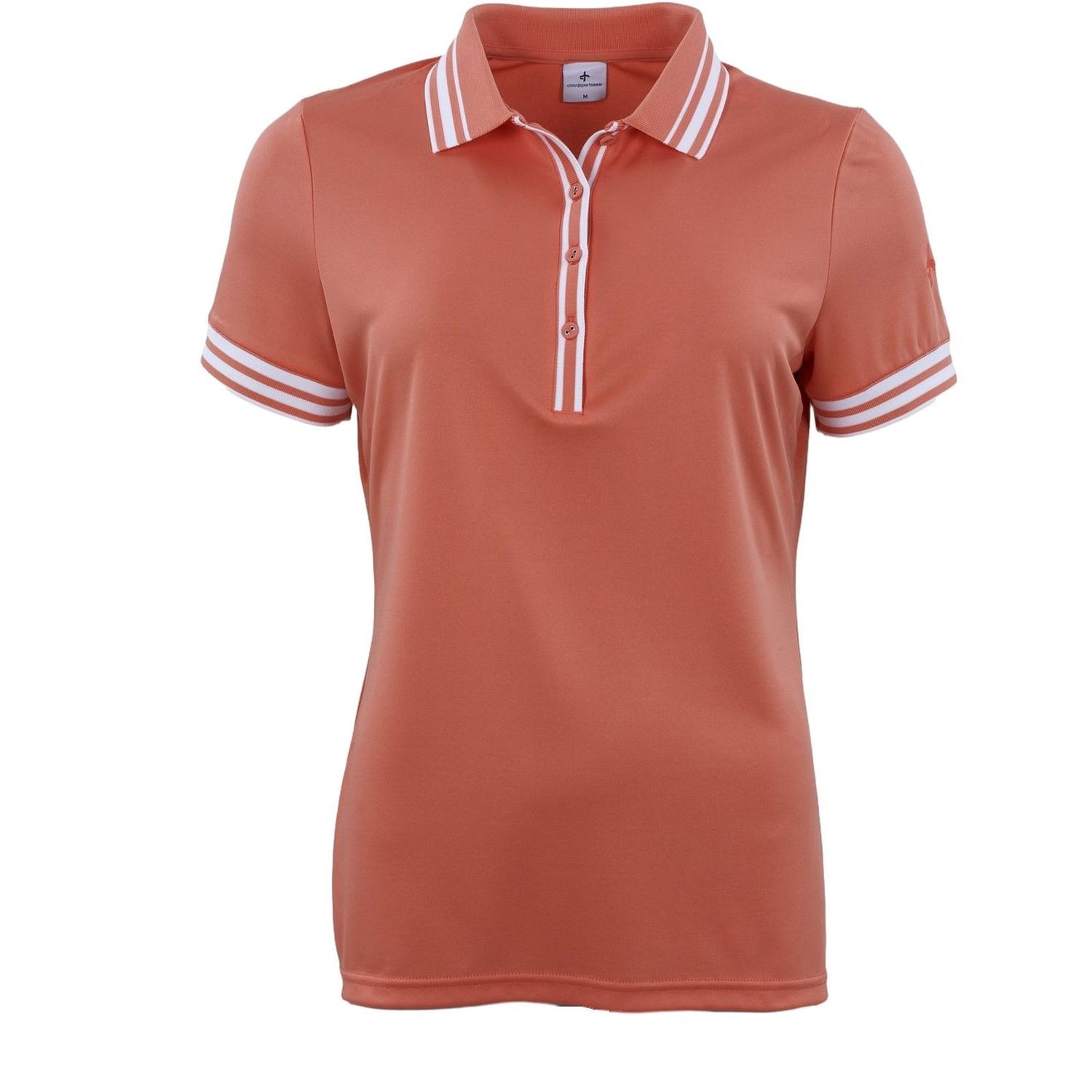 Cross Poloshirt Nostalgia II Pique mit Knopfleiste, coral