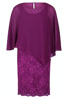 Vera Mont Kleid Kurz 1/2 Arm - violett - 54