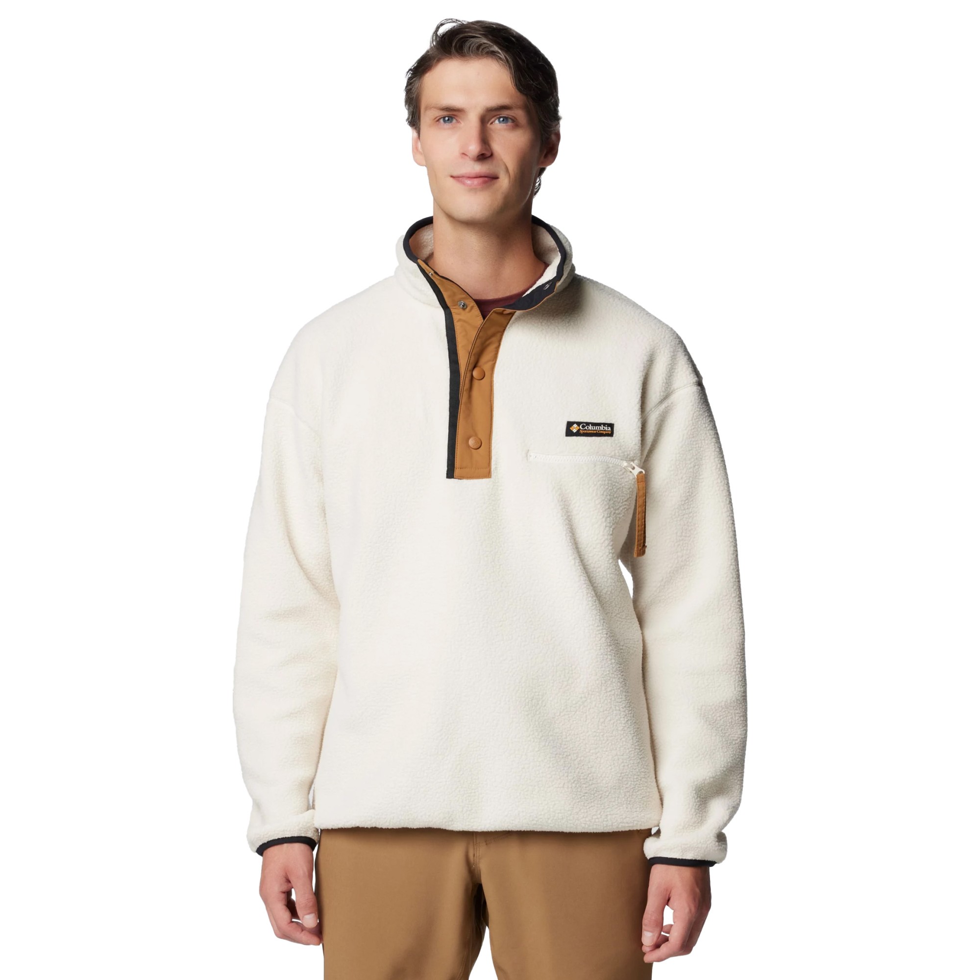 Columbia Helvetia II Half Snap Fleece | Fleecepullover für Herren | Chalk