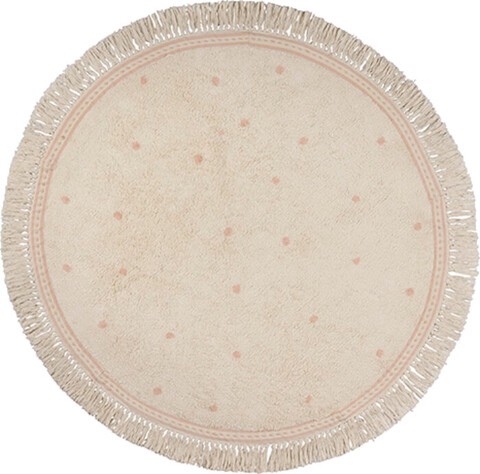 Tapis Petit Kinderteppich Emma dots pink Ø 130 cm