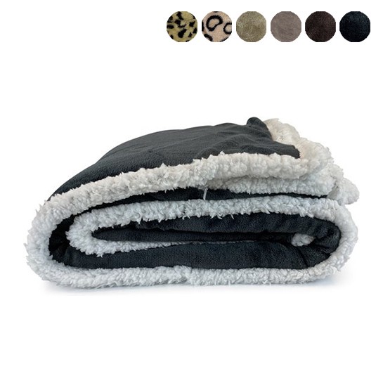 Fleecedecke – Sherpa-Decke – Karomuster, 150 x 200 cm – Luxuriös – Komfortabel – Verschiedene Farben