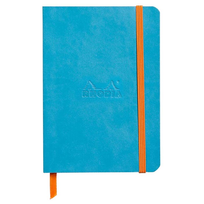 RHODIA Notizbuch Rhodiarama flexi A6 72 Blatt gepunktet blau