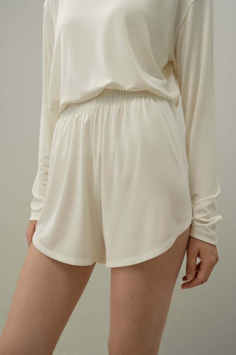 LILYSILK Damen Seide Jersey Shorts Weiß XS - Leicht, Atmungsaktiv & Kühl für Yoga & Freizeit