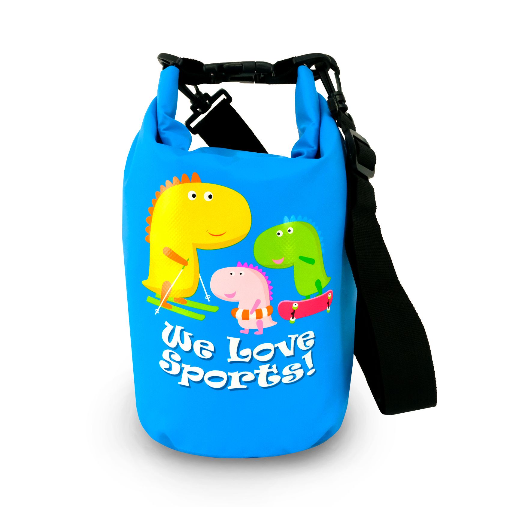 Wasserdichte Tasche Aquino, 5l, Blau, Seesack/Packsack mit Tragegurt | FASports
