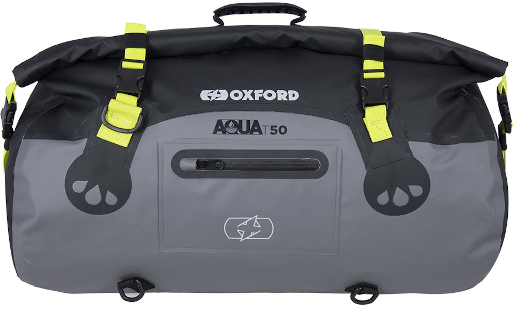 Oxford AQUA T-50 Bolsa de rollo, negro-gris, tamaño 41-50l para hombre
