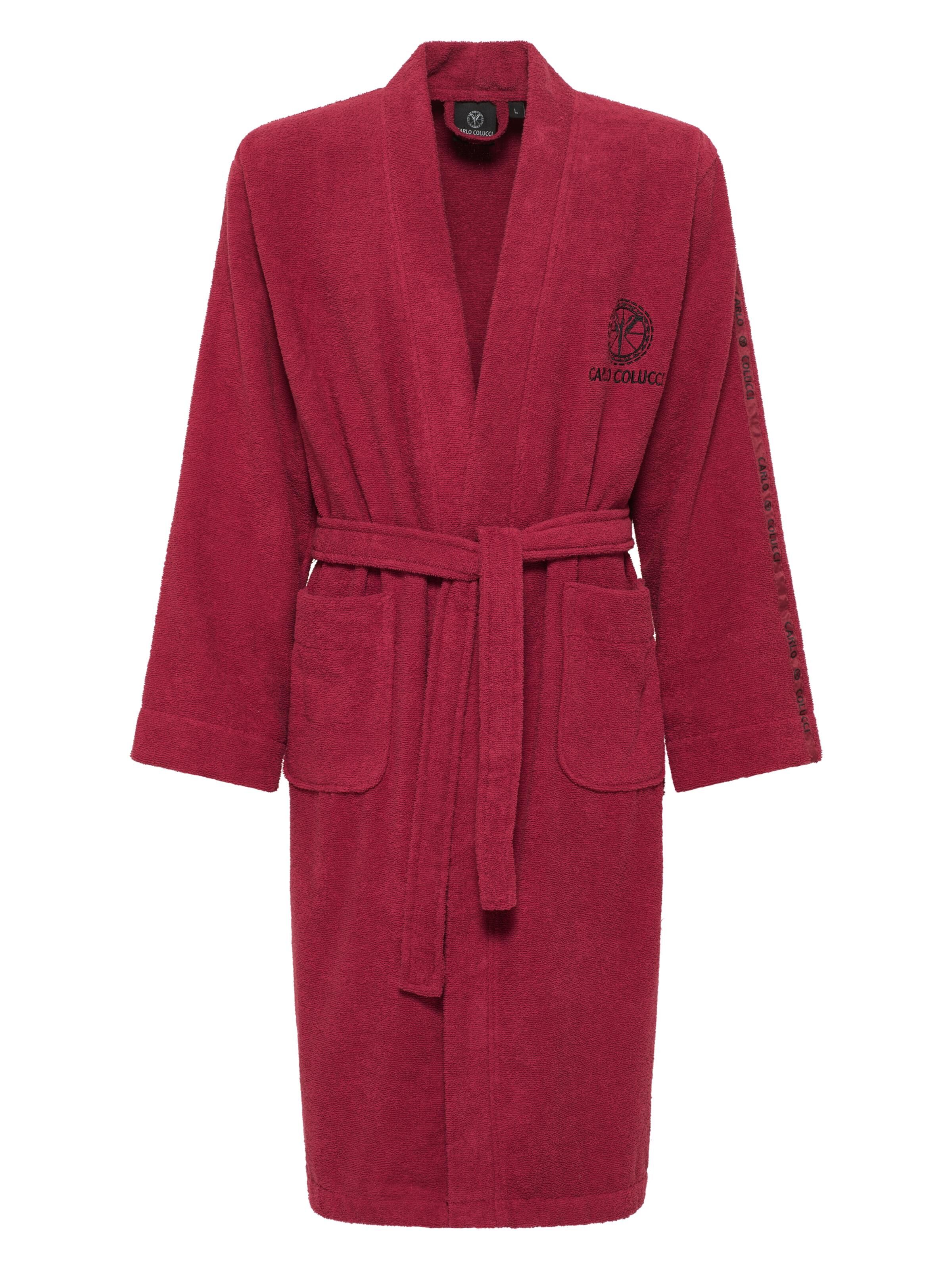 Bademantel mit Stickerei