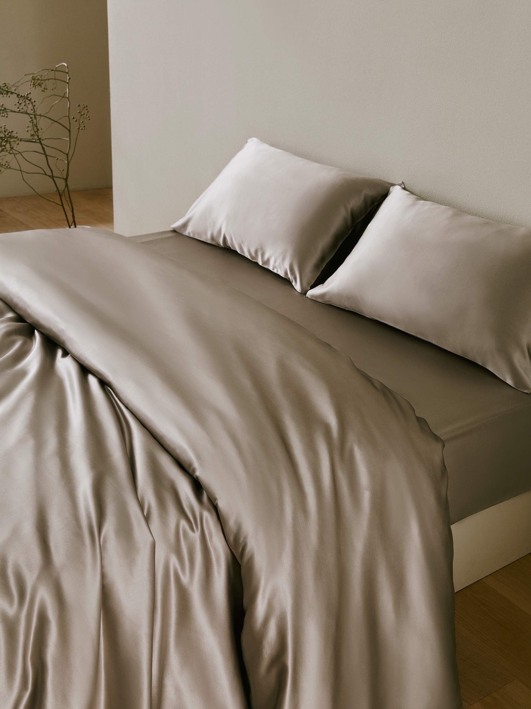 LILYSILK Seide Bettwäsche Silber Grau Heißer Verkauf Online