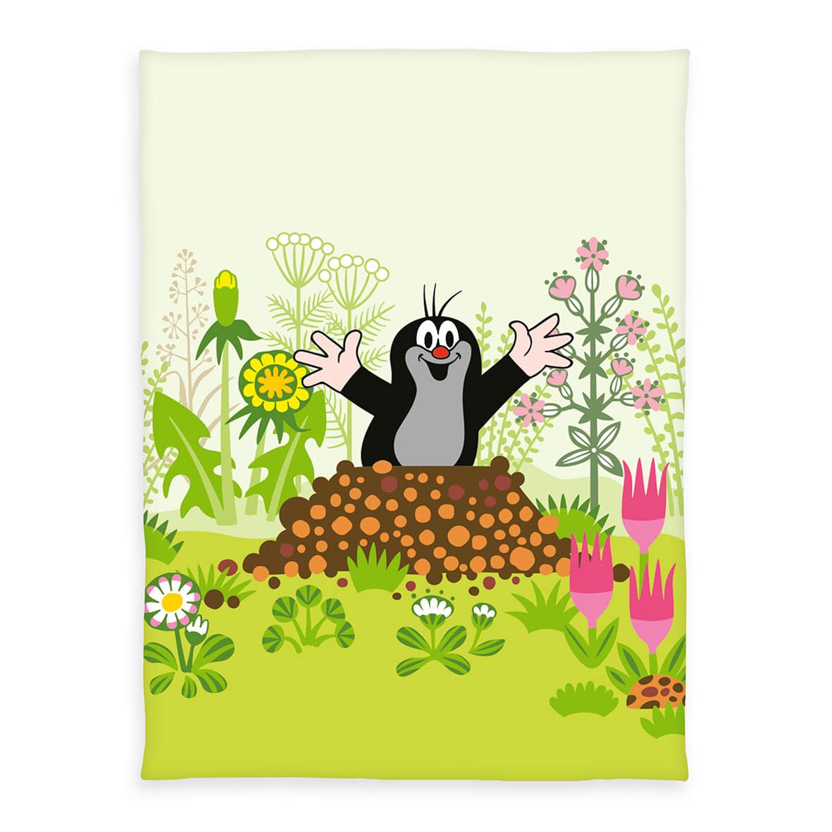 Der kleine Maulwurf Babydecke 'Classic' – 75x100 cm, Soft-Peach