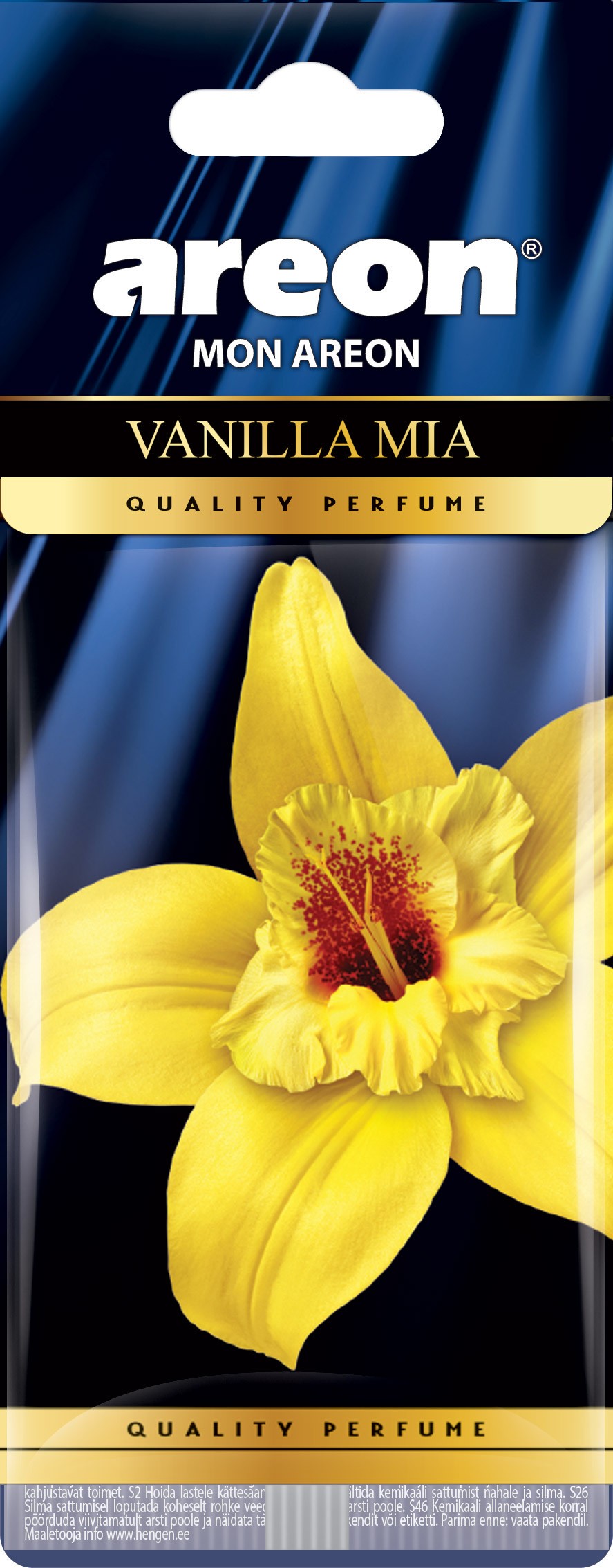 Original Areon Duftbaum Lufterfrischer Duftdose Autoduft Parfüm Duft Vanille Mia