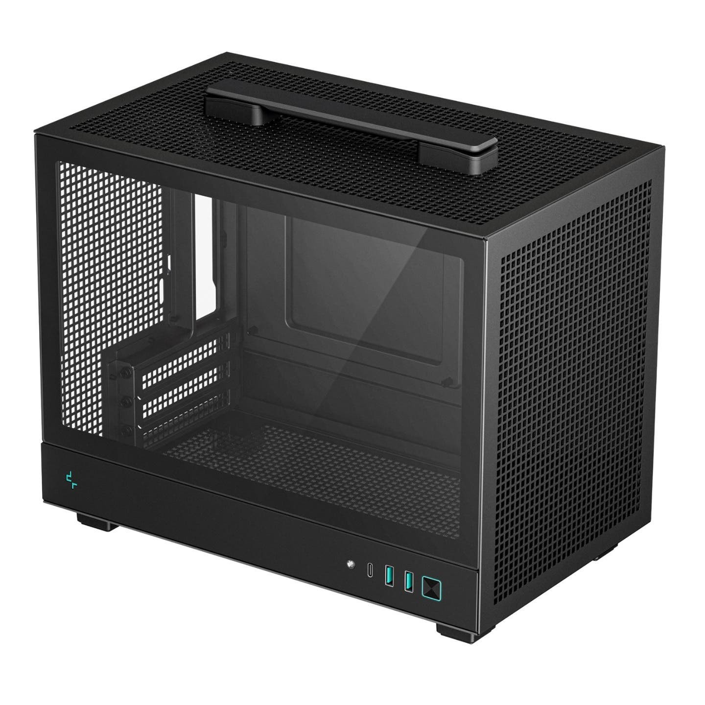 DeepCool CH160 Ultra-Portable SFF MiniITX Gaming PC Case - Black - R-CH160-BKNGI0-G-1