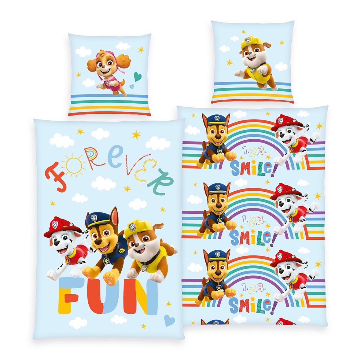 Paw Patrol Bettwäsche-Set 'Forever Fun' – 135x200 cm, Linon