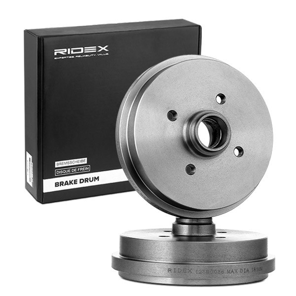 RIDEX 123B0036 Tambur Frana puntea spate, fara set rulmenti roata