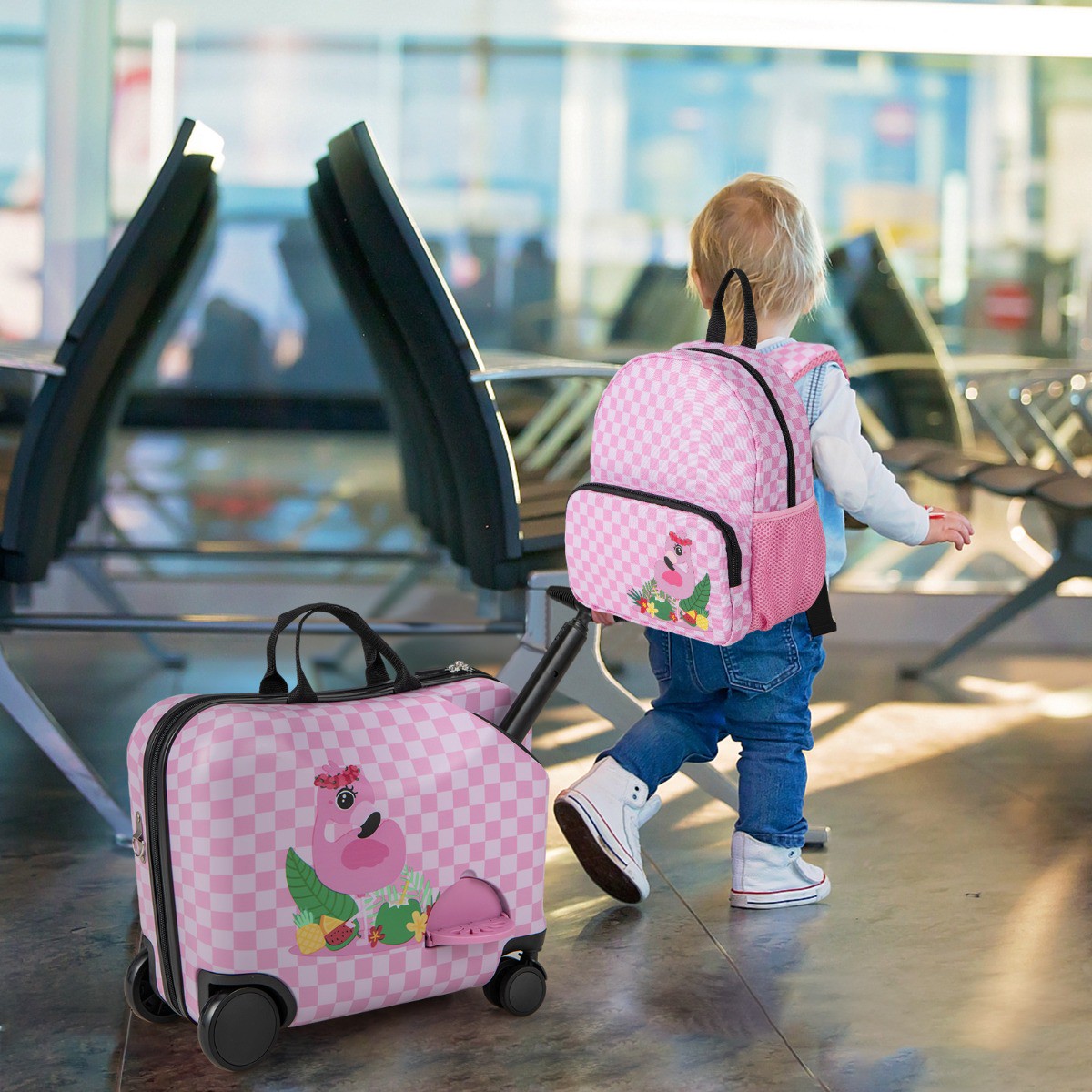 2tlg Kinderkoffer + Rucksack 12