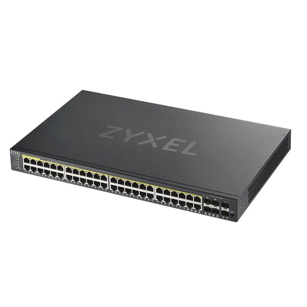 Zyxel GS192048HPV2 Nebula Gigabit Ethernet Smart-Managed PoE+ Switch mit 48 Ports