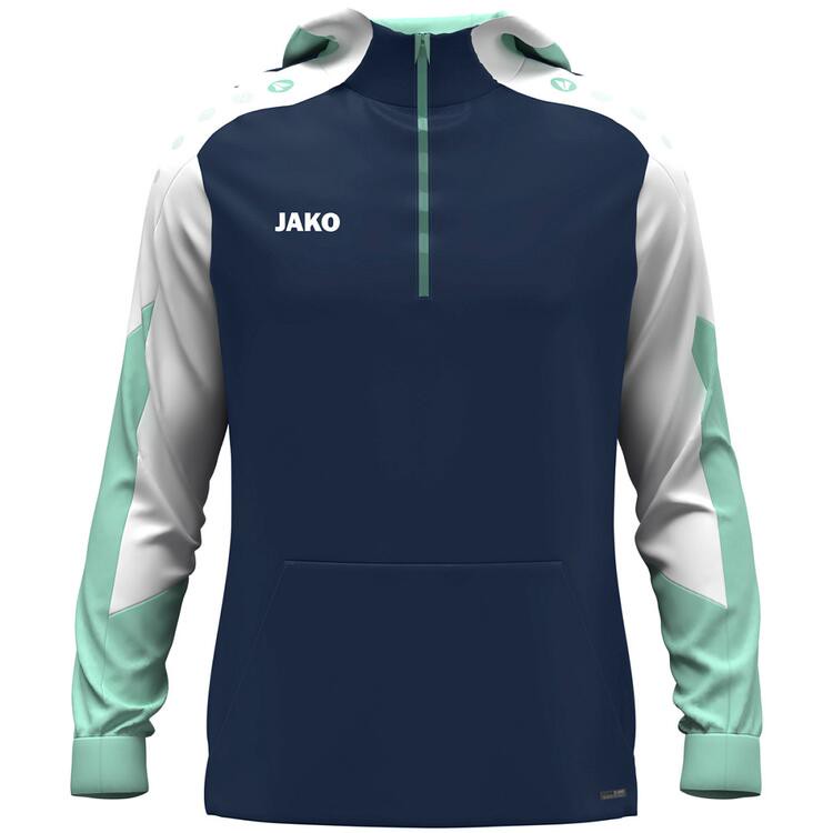     Jako Zip Hoodie Dynamic 6770 marine/wei?/minze - Gr. 140
  