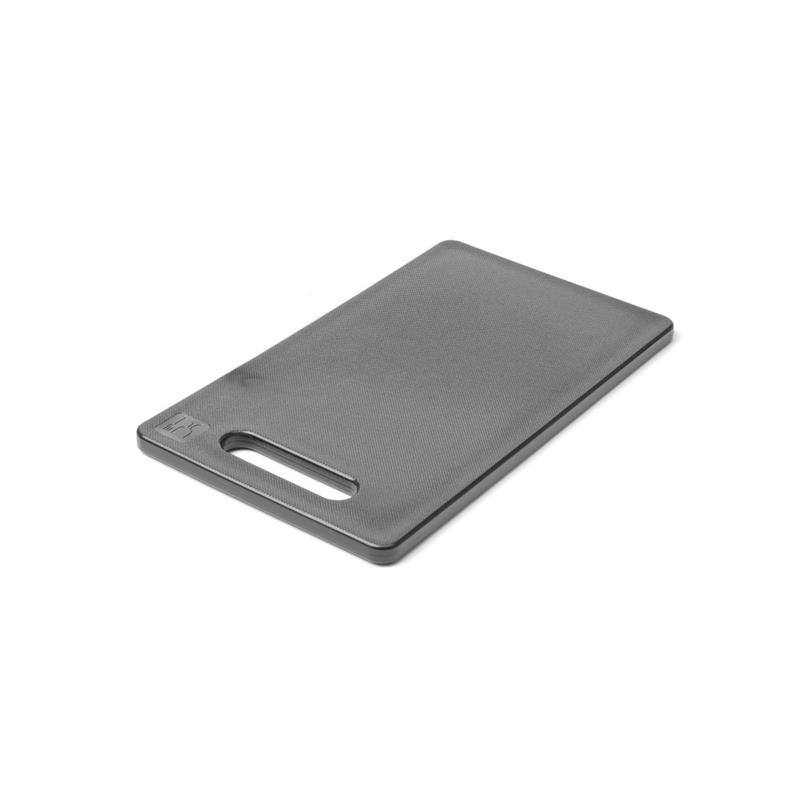 HENDI Schneidebrett 25 x 15 x 1 cm Kunststoff mit Griff HDPE schwarz Profi, Gastro Schneidebrett