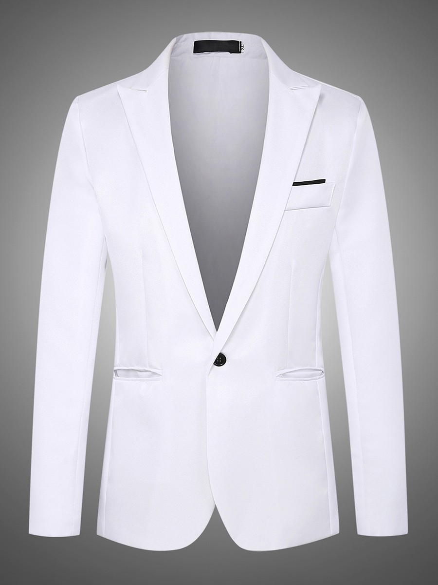 Herrenjacke Slim Casual Anzug Tops Übergröße Blazer