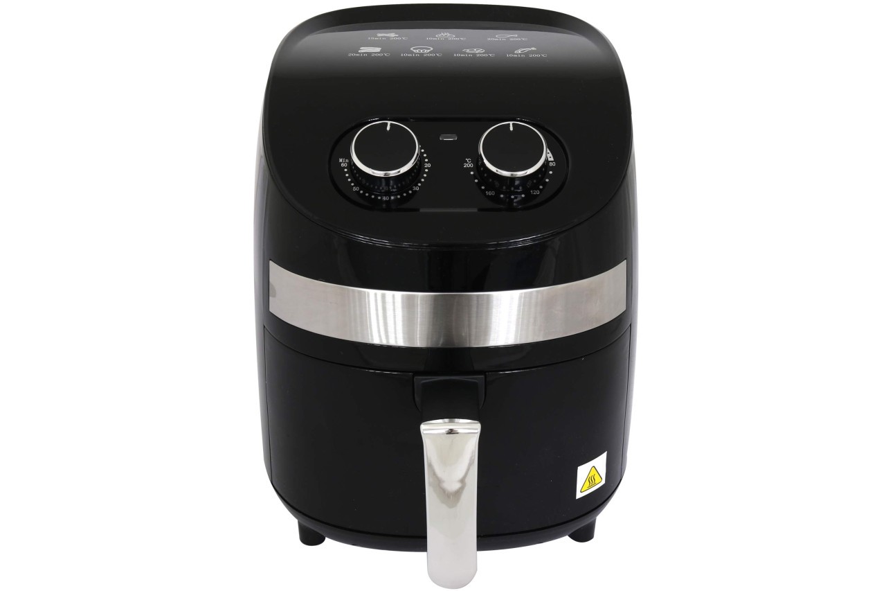 Deski Heißluft Fritteuse 3,5 Liter 1000 W schwarz Friteuse bis 0,8 kg ölfrei