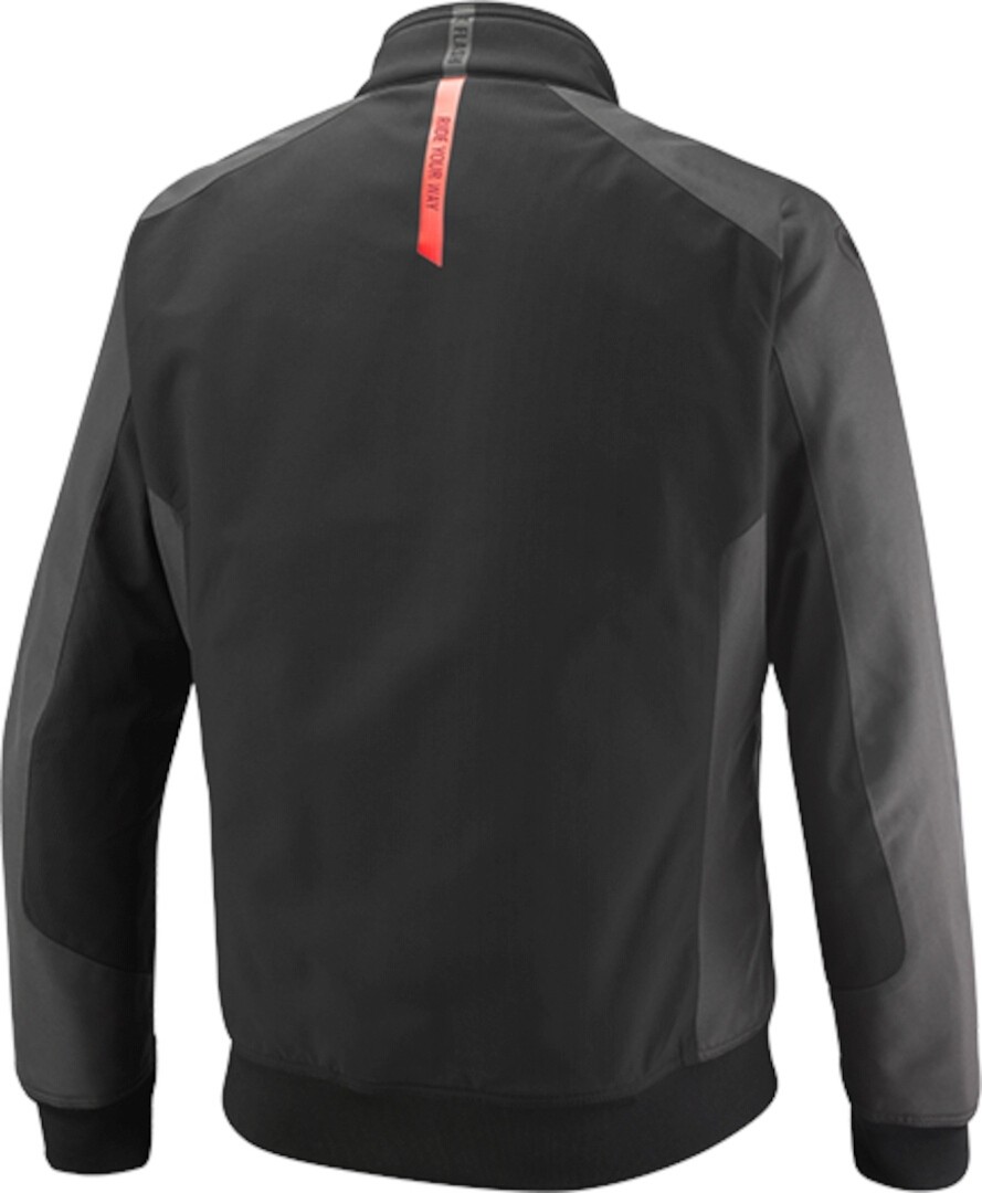 Ixon Siwa Schwarz Anthrazit Leuchtrot Wasserdichte Motorrad Textiljacke Größe M