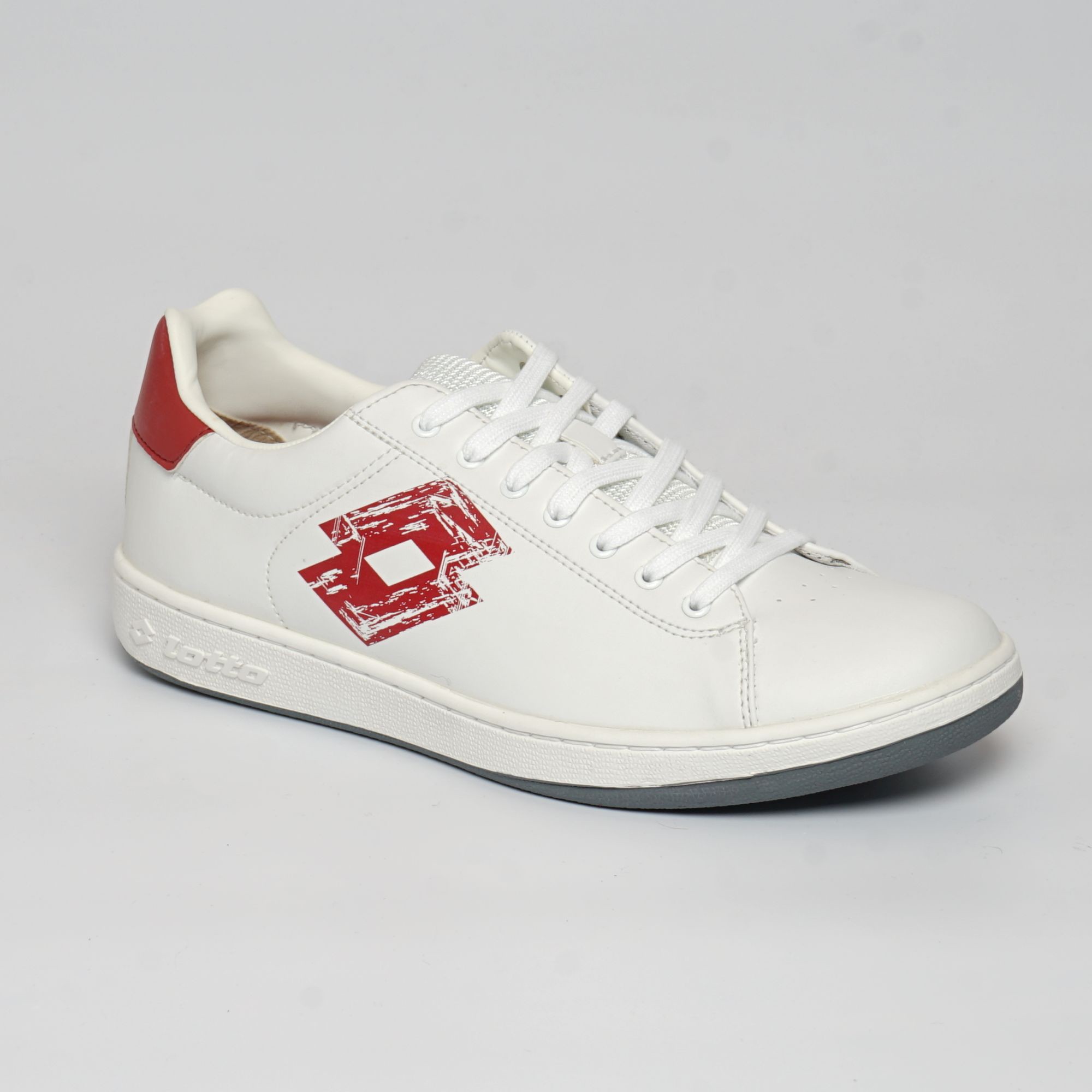 Lotto 1973 VI PRT - Herren Freizeitschuhe Sneaker Turnschuhe - T0011 weiß/rot Größe:40