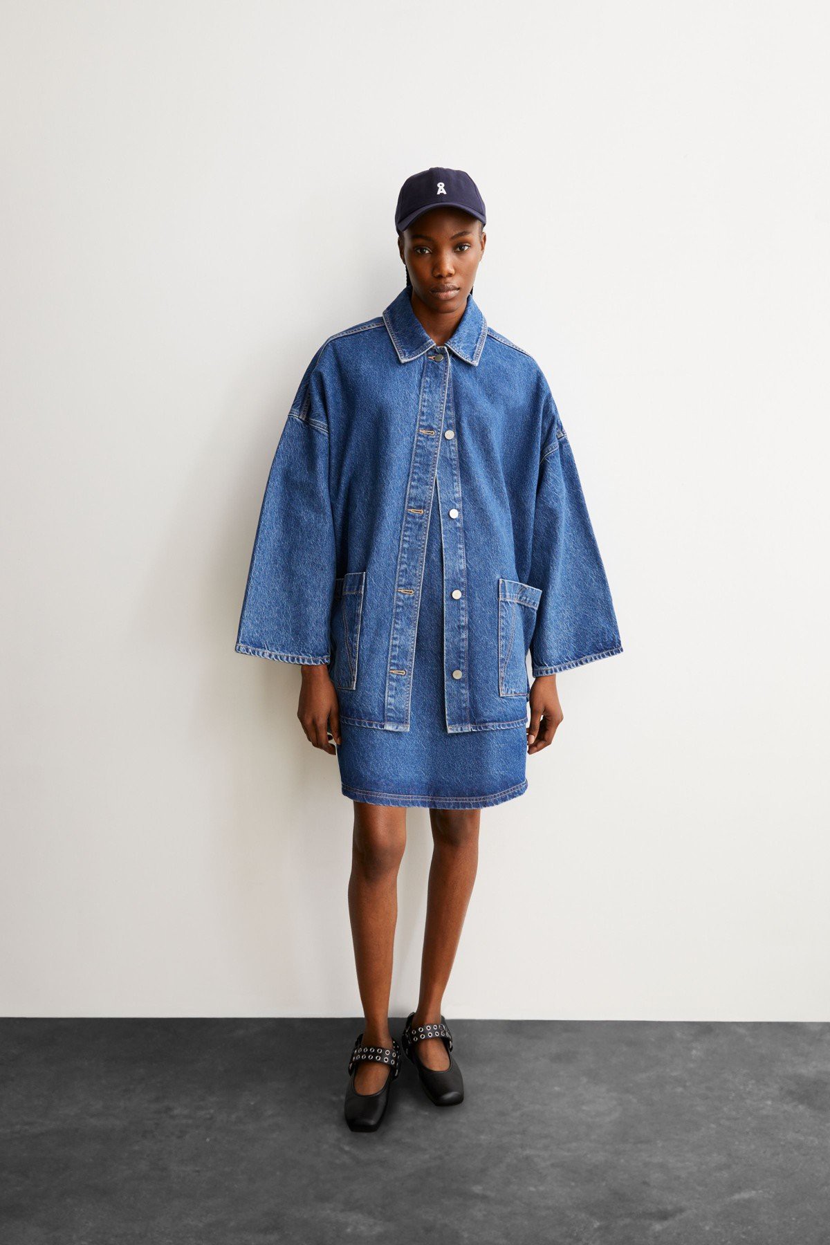 Jeansjacke Draapy Blau