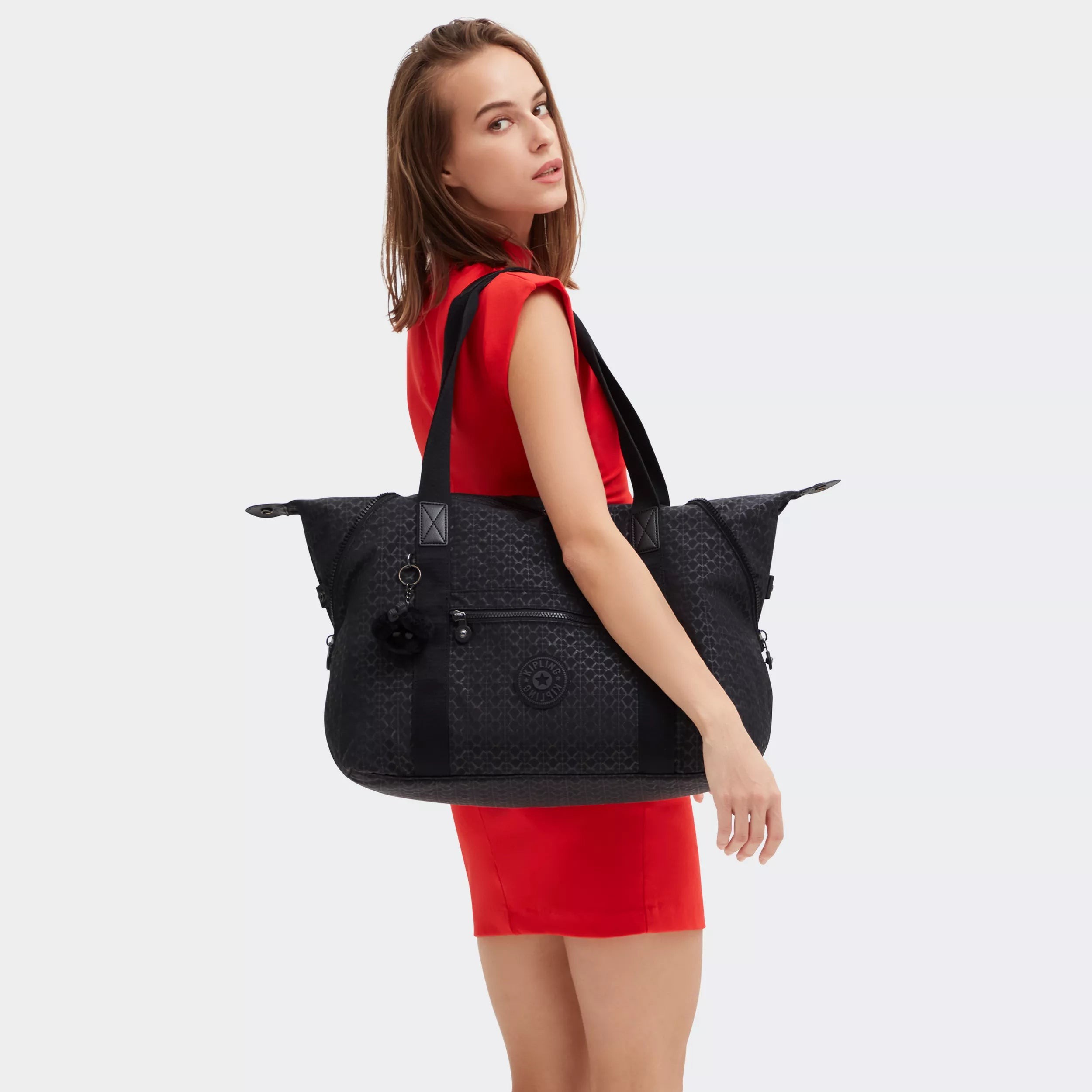 Kipling Reisetasche Mit Trolley Schlaufe Signature Emb 100% Polyamide