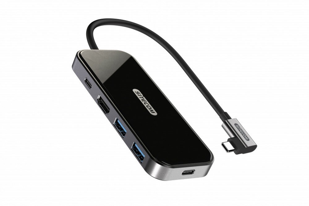 Sitecom CN-408 laptop-dockingstation & portreplikator USB 3.2 Gen 1 (3.1 Gen 1) Type-C Aluminium, Schwarz