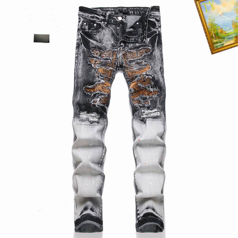 Luxuam Man Jeans Designer Jeans Jeans Skinny Jeans Ripped Biker Slim Sket Skinny Pantal