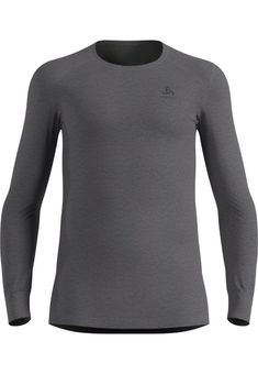 Active Warm Base Layer Langarmshirt, 10183 odlo steel grey melange, L, Odlo