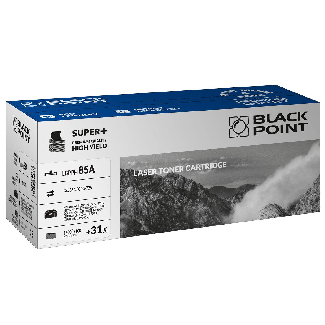 Toner Black Point LBPPH85A  zamiennik HP LaserJet CE285A (2100 str.)