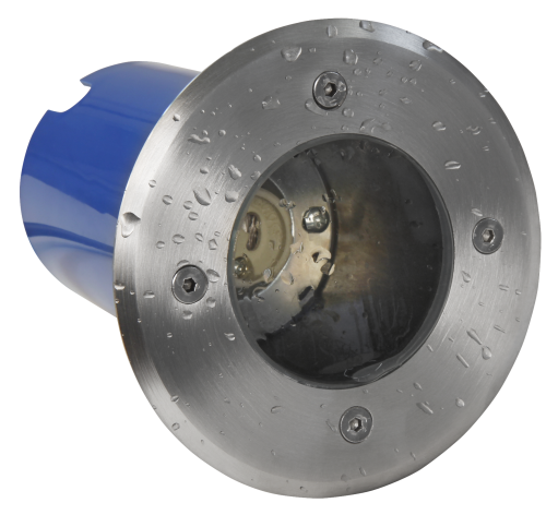 McShine LED Bodeneinbaustrahler, Außenleuchte Aluminium rund, trittfest mit Durchgangsverbindung Bohrloch 110mm IP67 für GU10 230V Leuchtmittel (LED / Halogen)