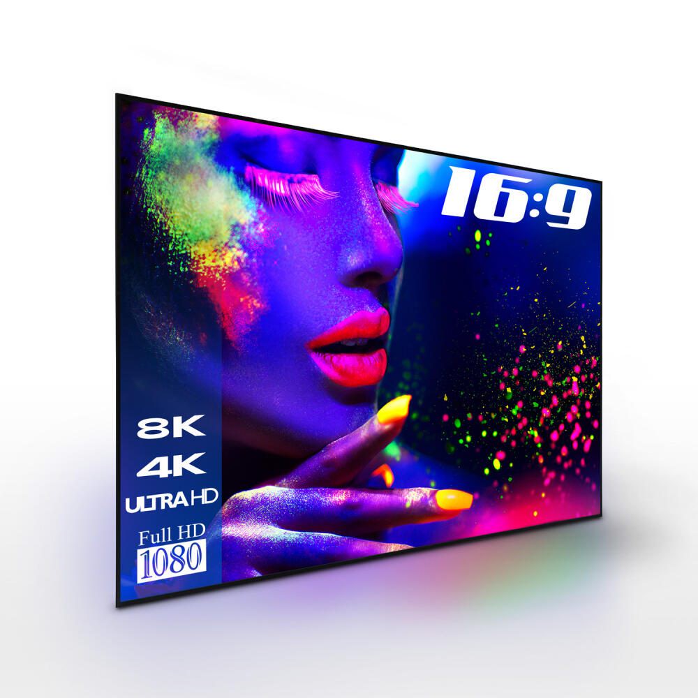 ESmart Expert UKD Tageslicht Rahmen Leinwand 280 cm 110 Zoll GRAU