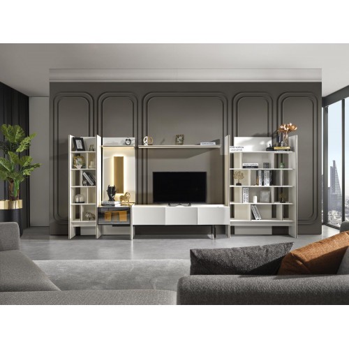 Luxus Wohnwand design Wand Schrank Wohnzimmer Fernseher Wände Regal