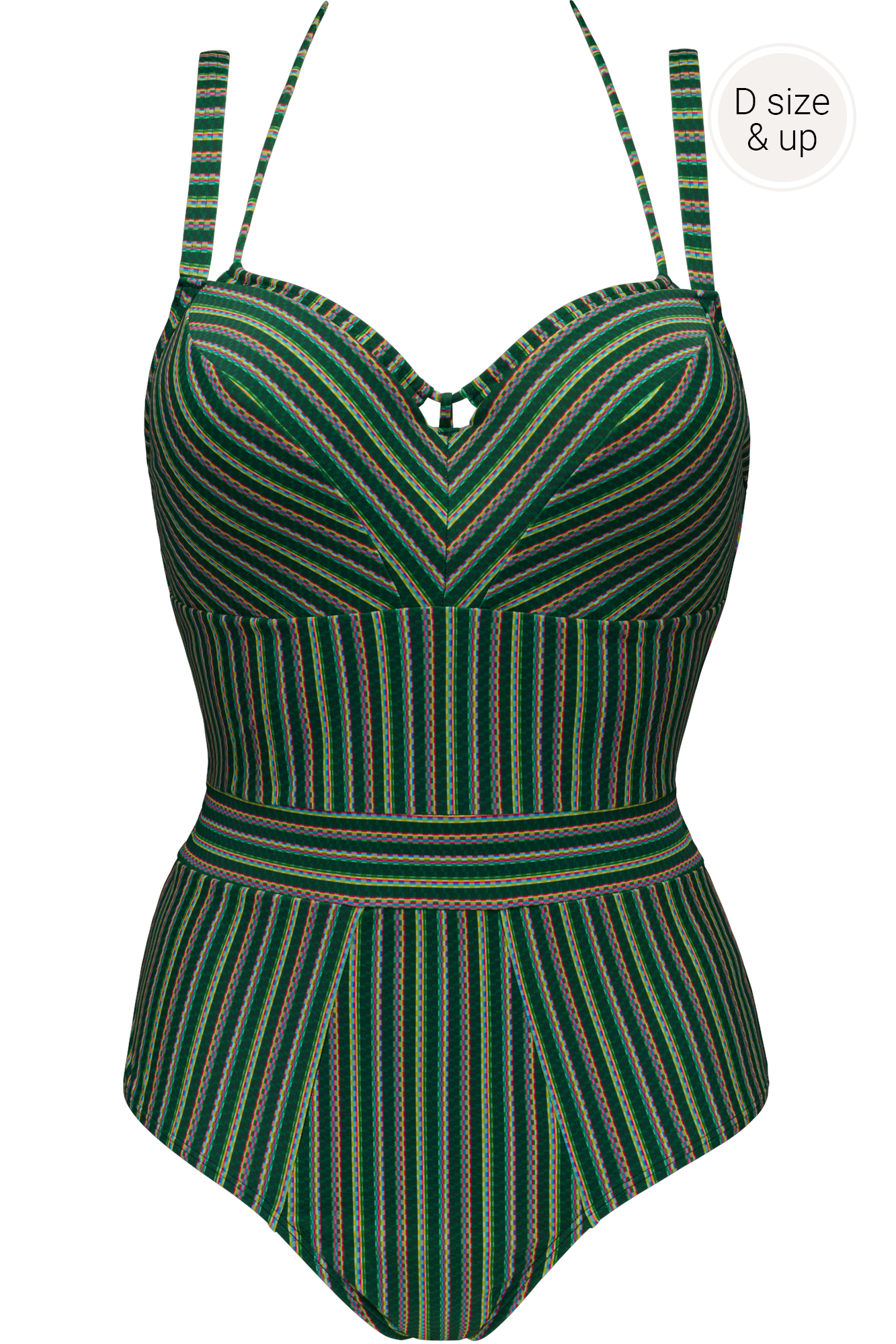 Marlies Dekkers Plunge Balconette Badeanzug Holi Vintage - Grün - 80F