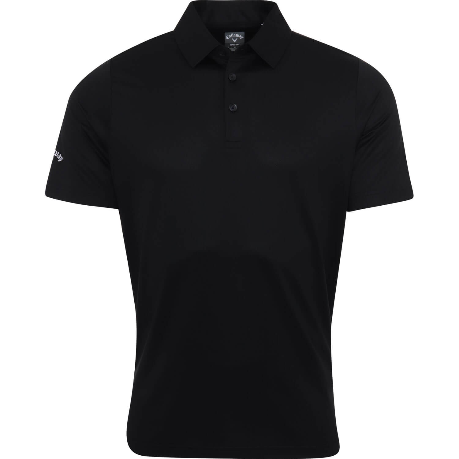 Callaway Poloshirt Swing Tech Solid, kurzarm, schwarz