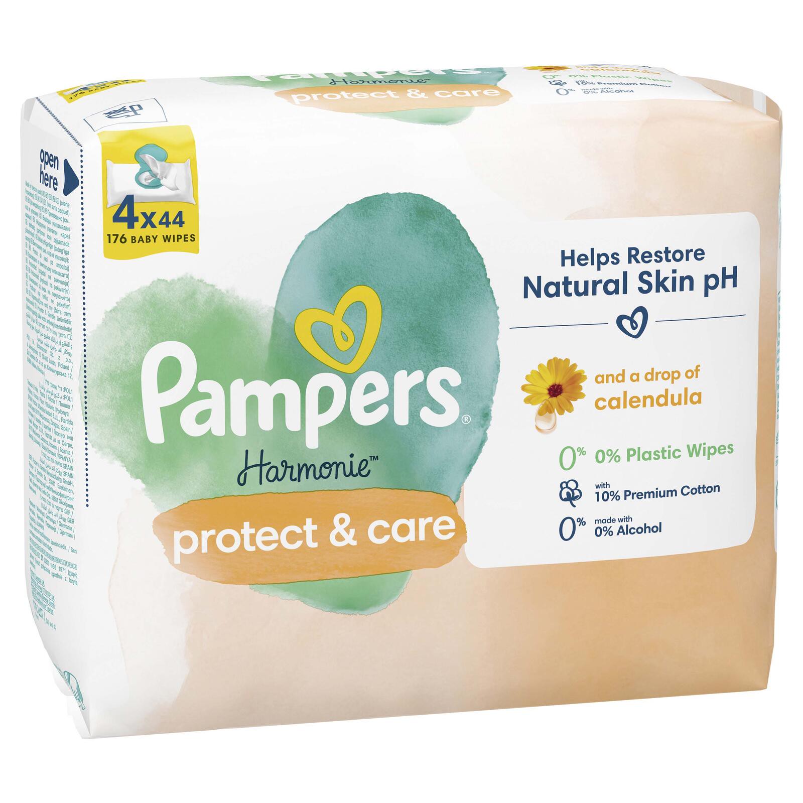 Pampers® Feuchttücher protect & care Harmonie™ 1-lagig