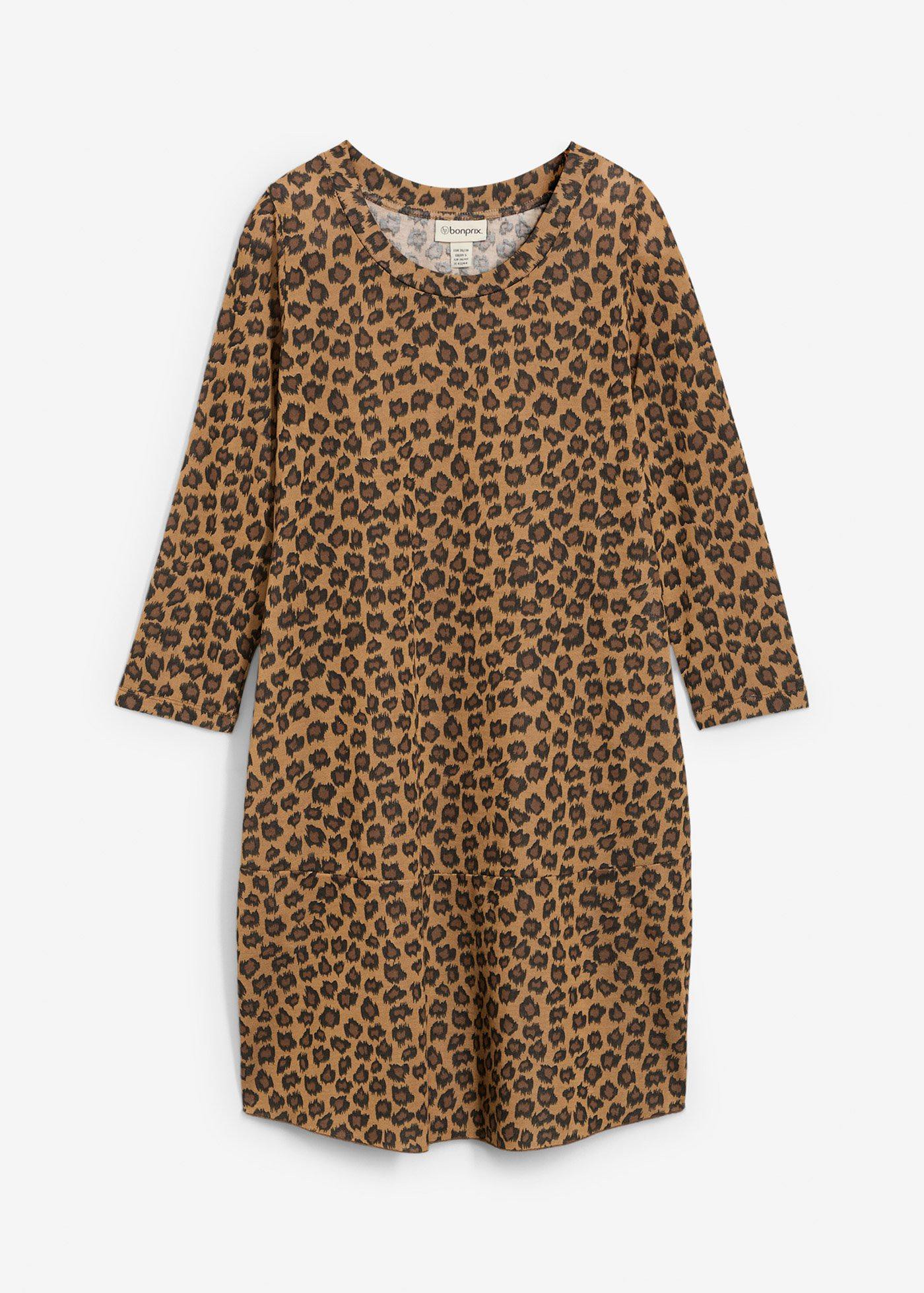 Kurzes Shirtkleid in Strickoptik