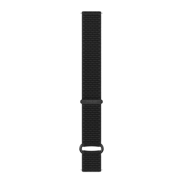 Polar Nylon Armband mit Klettverschluss, 22 mm, Schwarz