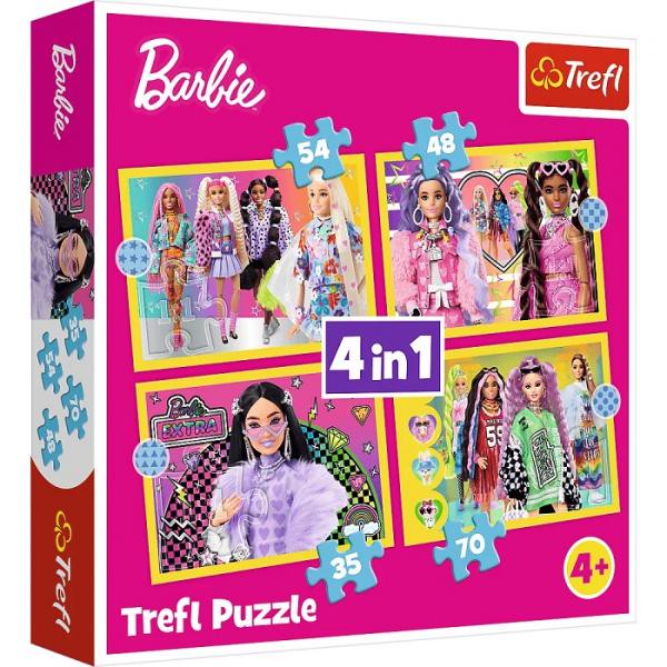Barbie - 4 in 1 Puzzle 35, 48, 54, 70 Teile