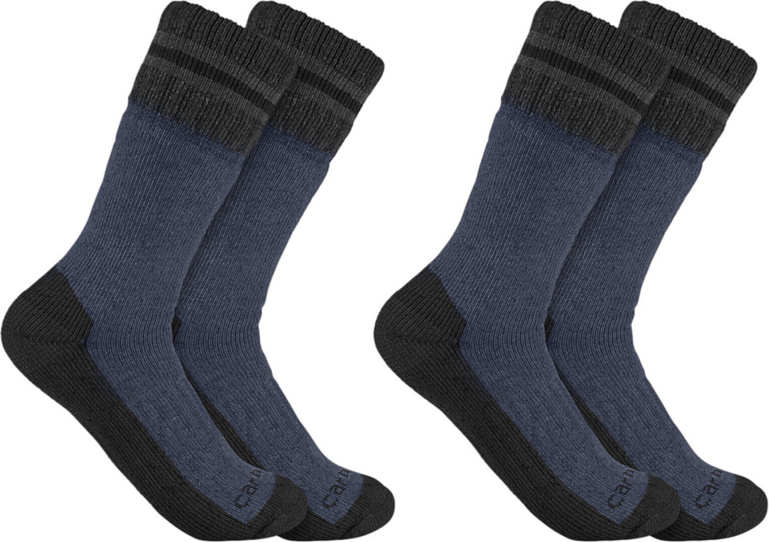 Carhartt Hevyweight Boot Chaussettes (2 paires), bleu, taille L pour Hommes