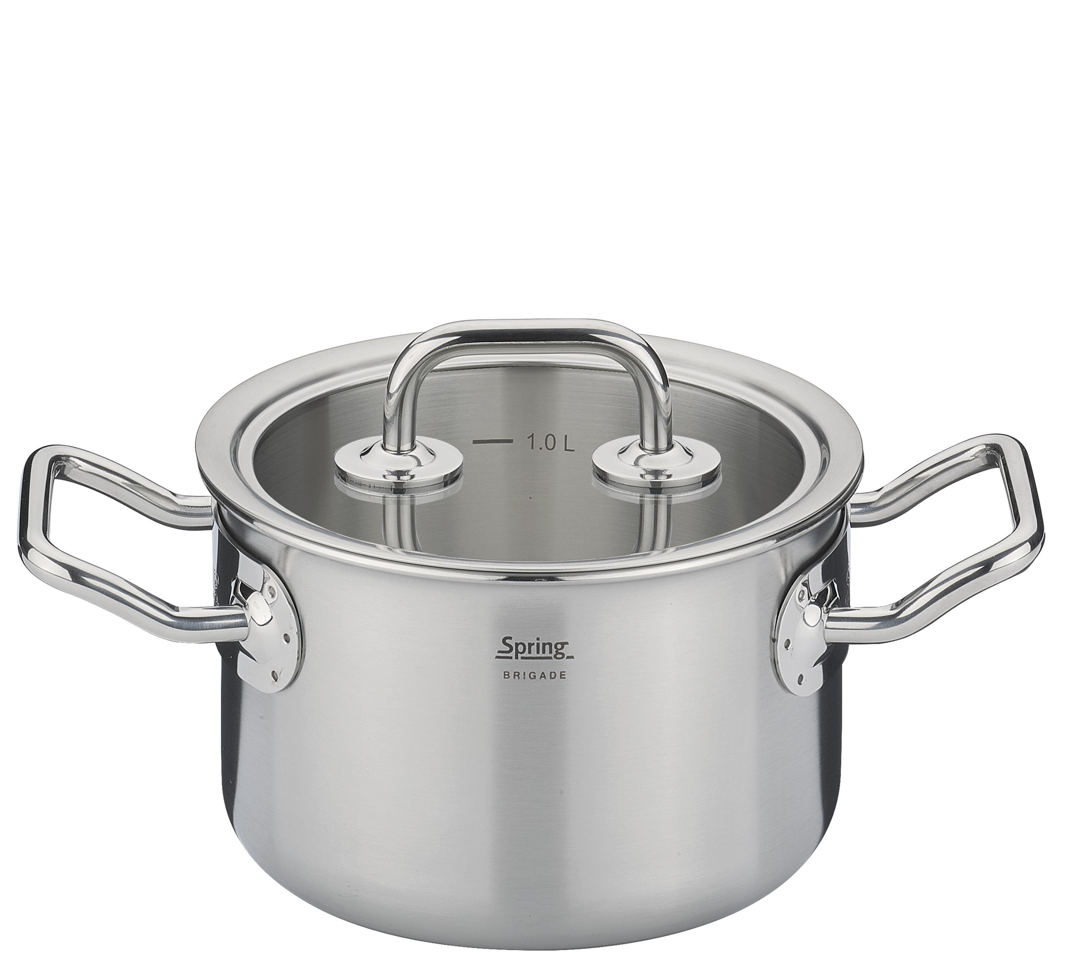 Kochtopf mit Glasdeckel  14 cm BRIGADE BASIC, alle Herdarten 