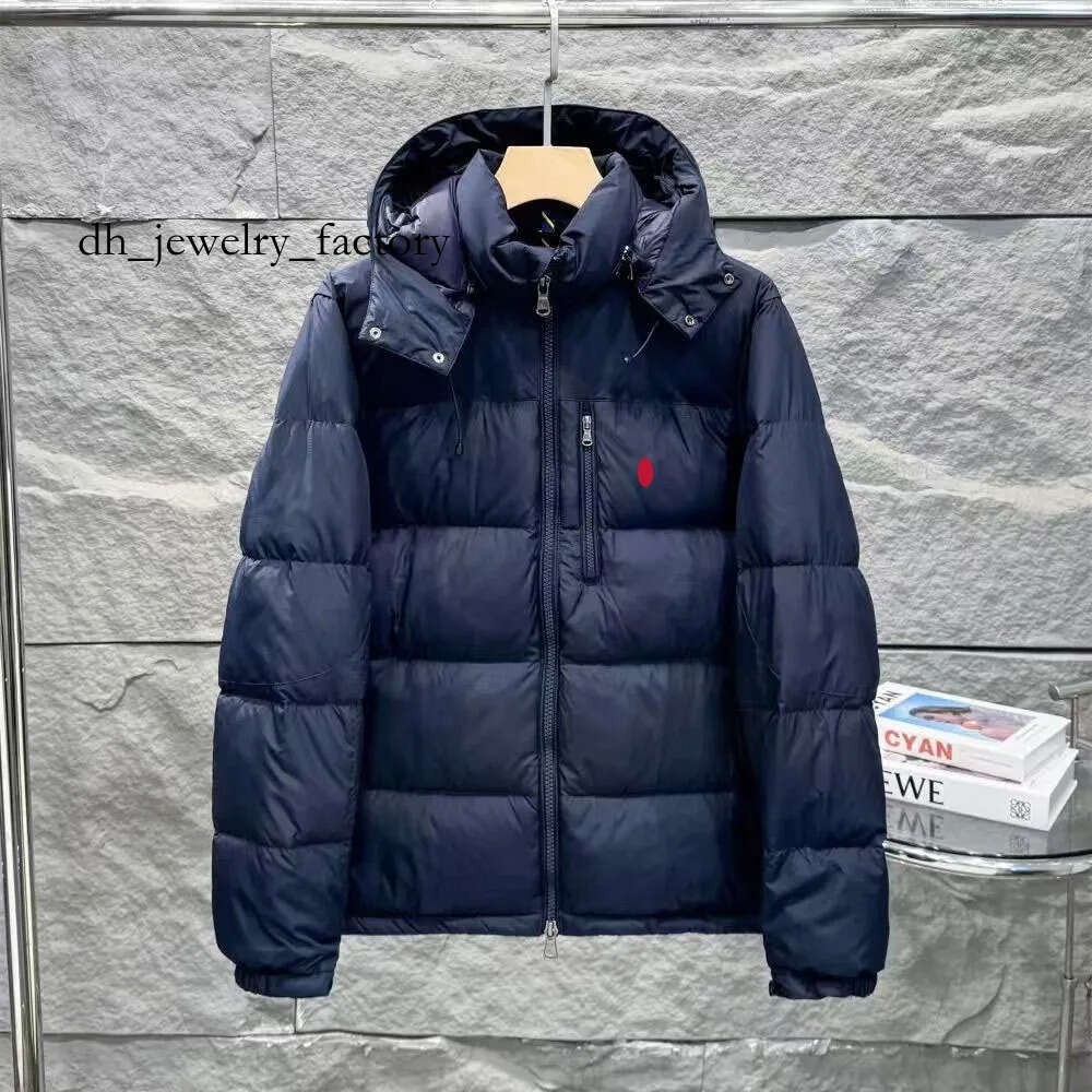 Ralphlyly Jacket Mens Winter Jacket Polos Parka Puffer Jacket Down Coat Men Embroidery Cotton Thick Body Warmer Winterjacke Fashion Jacket Windbr