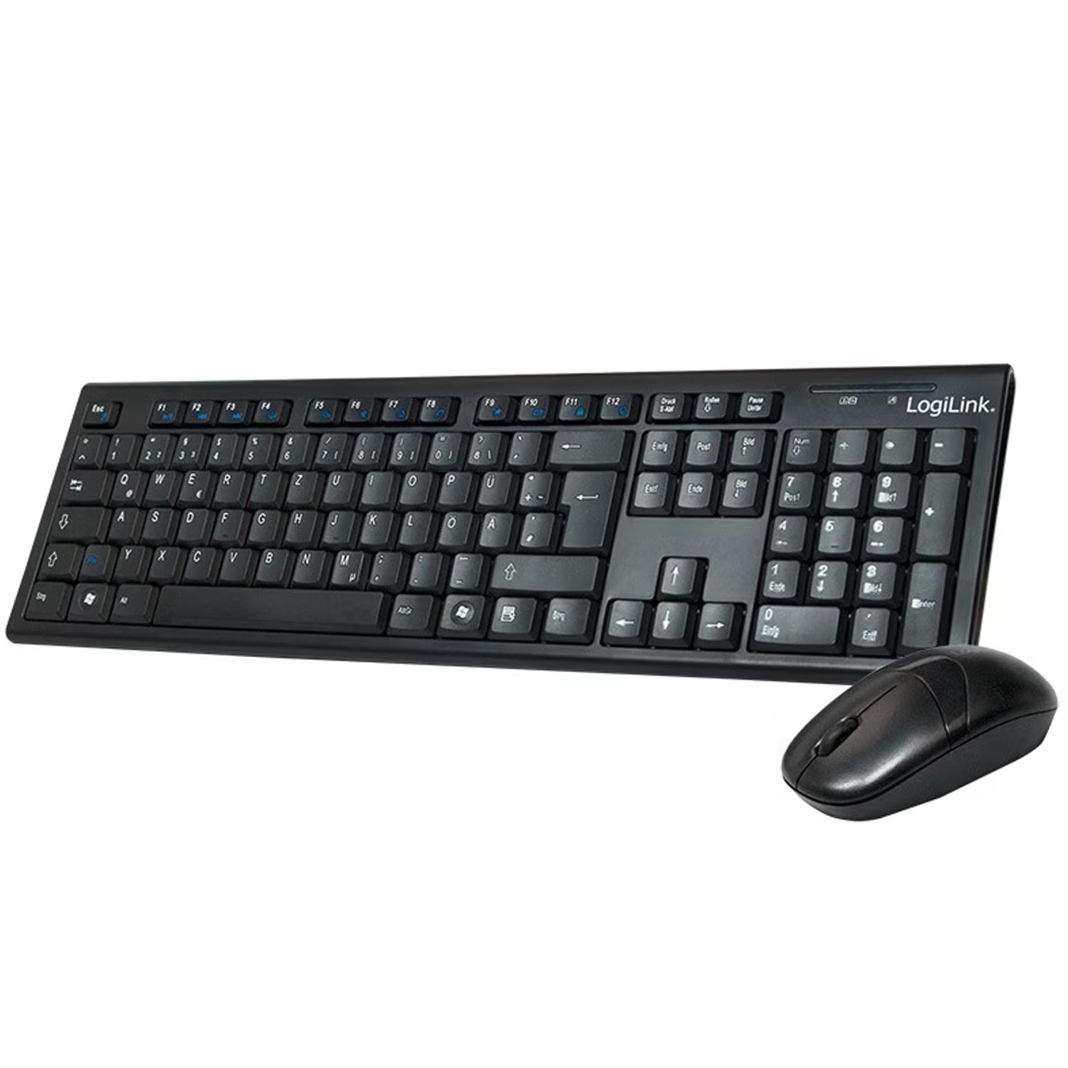 LogiLink ID0104 Kabelloses Tastatur/Maus-Set schwarz